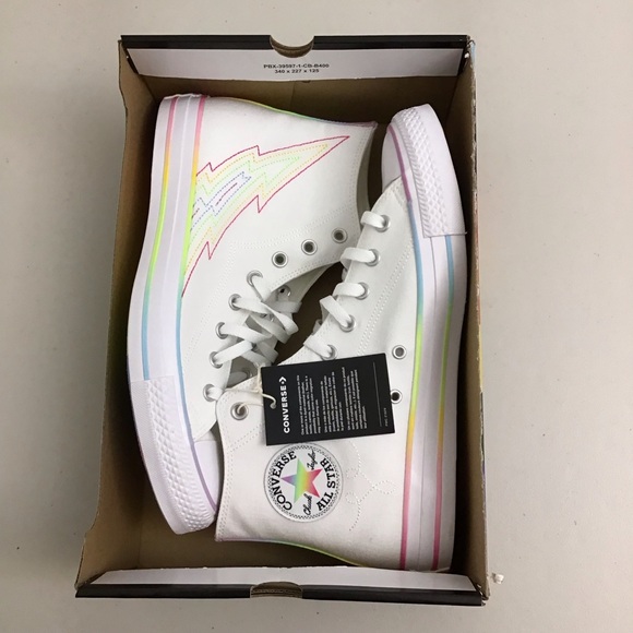 Converse Women’s 13.5 / Men’s 11.5 NWOT Chuck Taylor Pride High Sneakers Shoes - Picture 10 of 14